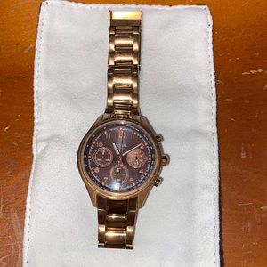 Fossil watch. Rose gold. In good used condition.